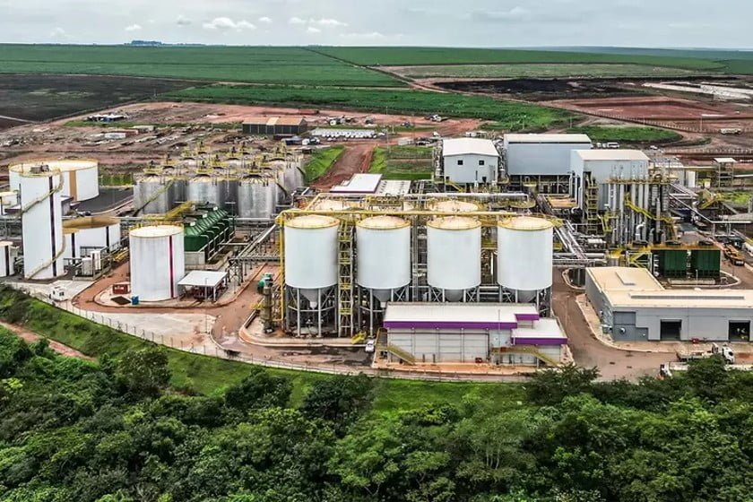 Nova usina: localizada no interior de São Paulo, a unidade de E2G tem capacidade de produção de 82 milhões de litros por ano 