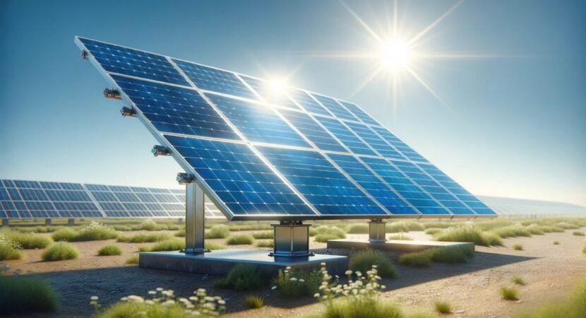 Painel solar representando eficiência e durabilidade